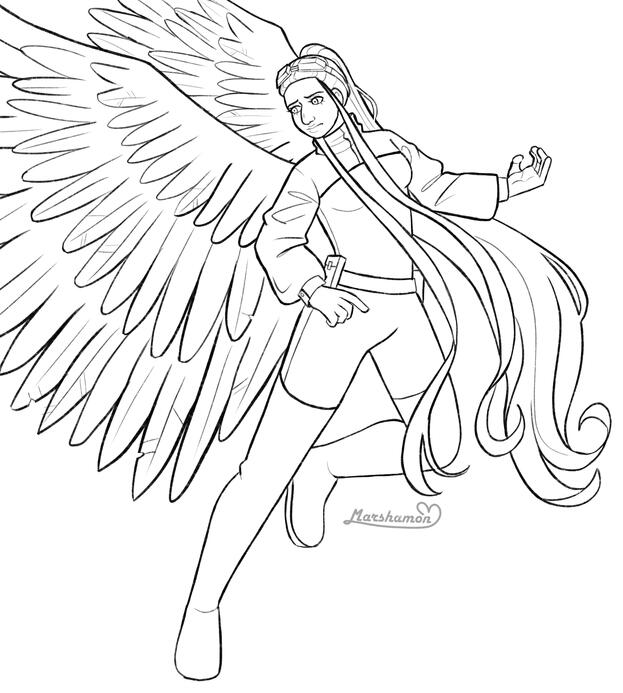 Full body line art - $30