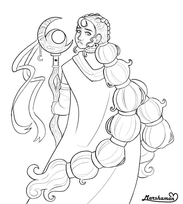 Half body line art - $25