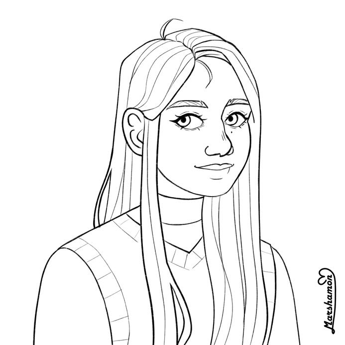 Bust line art - $20